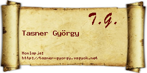 Tasner György névjegykártya